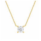 Solenne Solitaire Lab Grown Diamond Necklace in 18K Yellow Gold