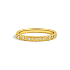 Verena Elara Engraved Lab Grown Diamond Ring in 14K Yellow Gold