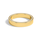 Lumi Eternity Side Lab Grown Diamond Wedding Band in 14K Yellow Gold