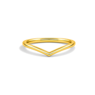 Roselle Curved Ballad Contour Lab Grown Diamond Ring in 18K Yellow Gold
