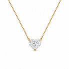 Solenne Solitaire Lab Grown Diamond Necklace in 18K Yellow Gold
