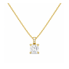 Maeva Accented Bail Lab Grown Diamond Pendant Necklace in 14K Yellow Gold