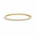 Ciela Brilliant Half Tennis Bangle Lab Grown Diamond Tennis Bracelet in 14K Yellow Gold