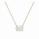 Solenne Solitaire Lab Grown Diamond Necklace in 14K Yellow Gold