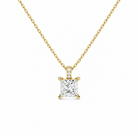 Maeva Accented Bail Lab Grown Diamond Pendant Necklace in 14K Yellow Gold