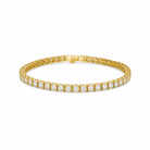 Oriana Infinity Interlocking Brilliant Lab Grown Diamond Tennis Bracelet in 14K Yellow Gold