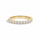 Ilana Classic Brilliant Half Eternity Lab Grown Diamond Band in 14K Yellow Gold