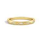 Cora Adorned Faceted Lab Grown Diamond Ring in 14K Yellow Gold