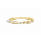 Aster Luxe Crossover Lab Grown Diamond Ring in 14K Yellow Gold