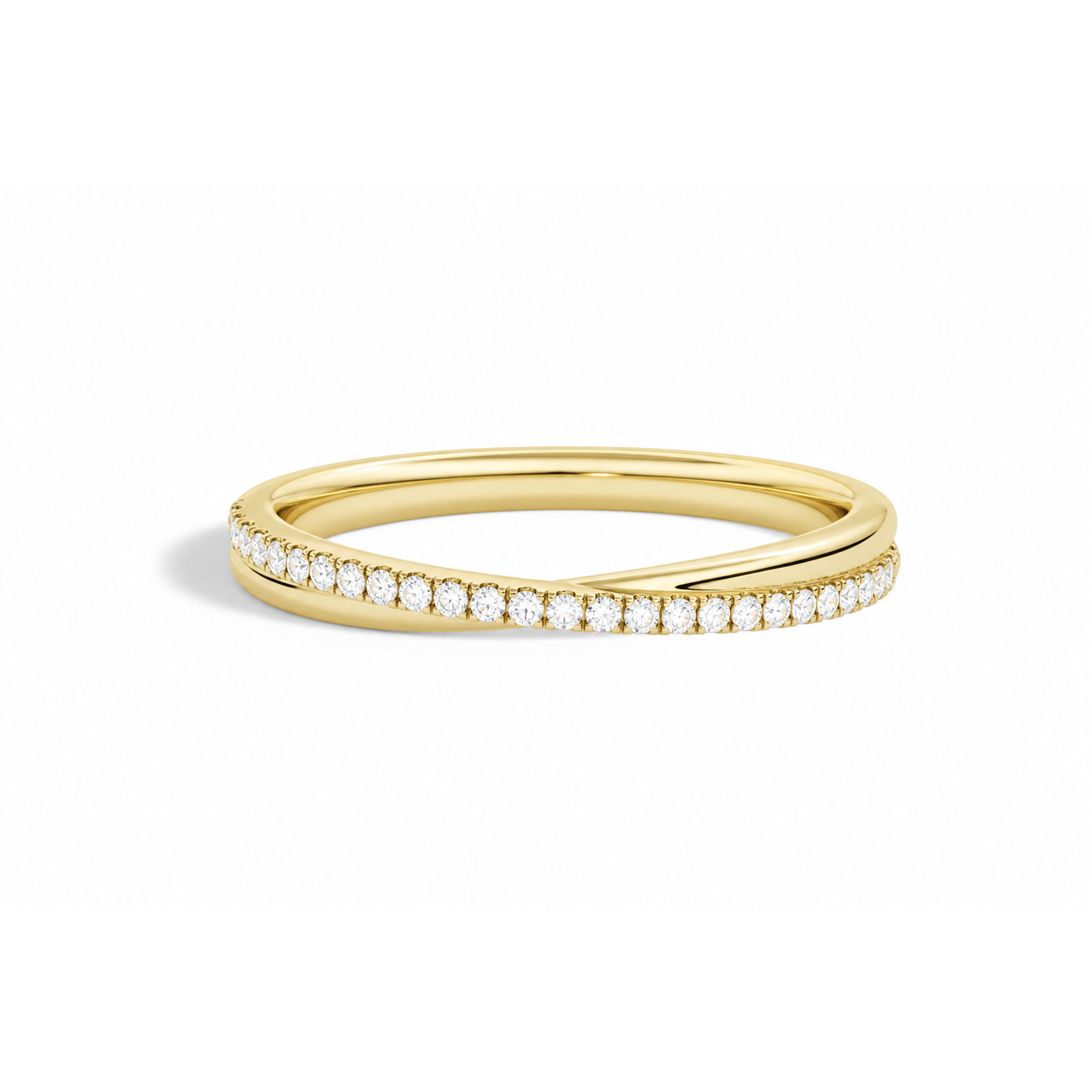 Aster Luxe Crossover Lab Grown Diamond Ring in 14K Yellow Gold