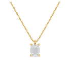 Elysia Solitaire Lab Grown Diamond Pendant Necklace in 18K Yellow Gold